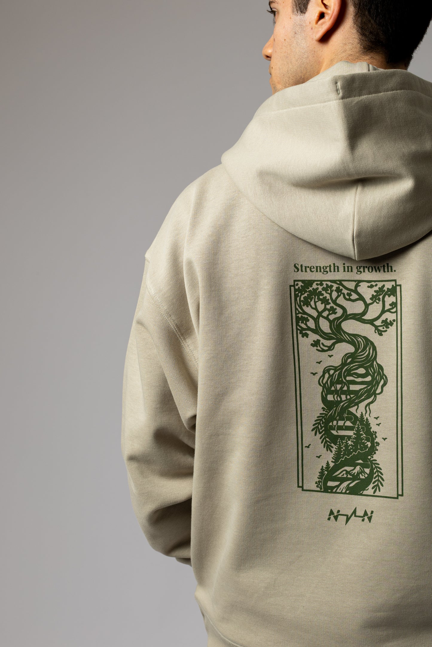 "Growth" Hoodie Stone
