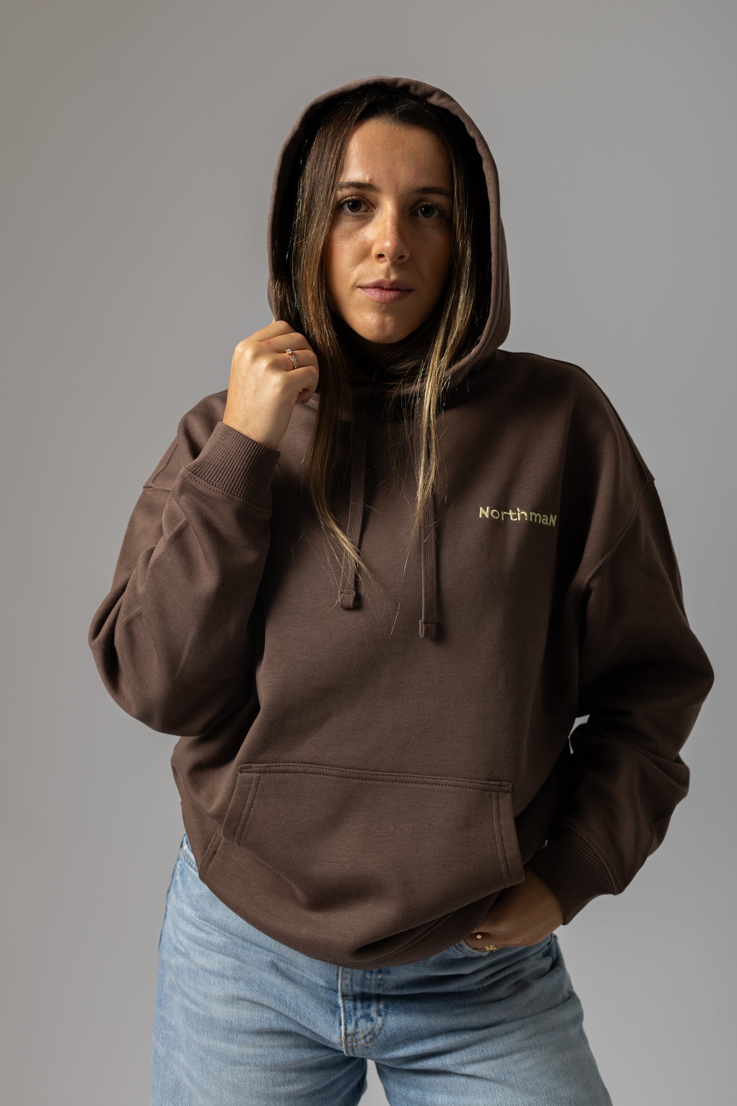 "Instinct" Hoodie Mocha