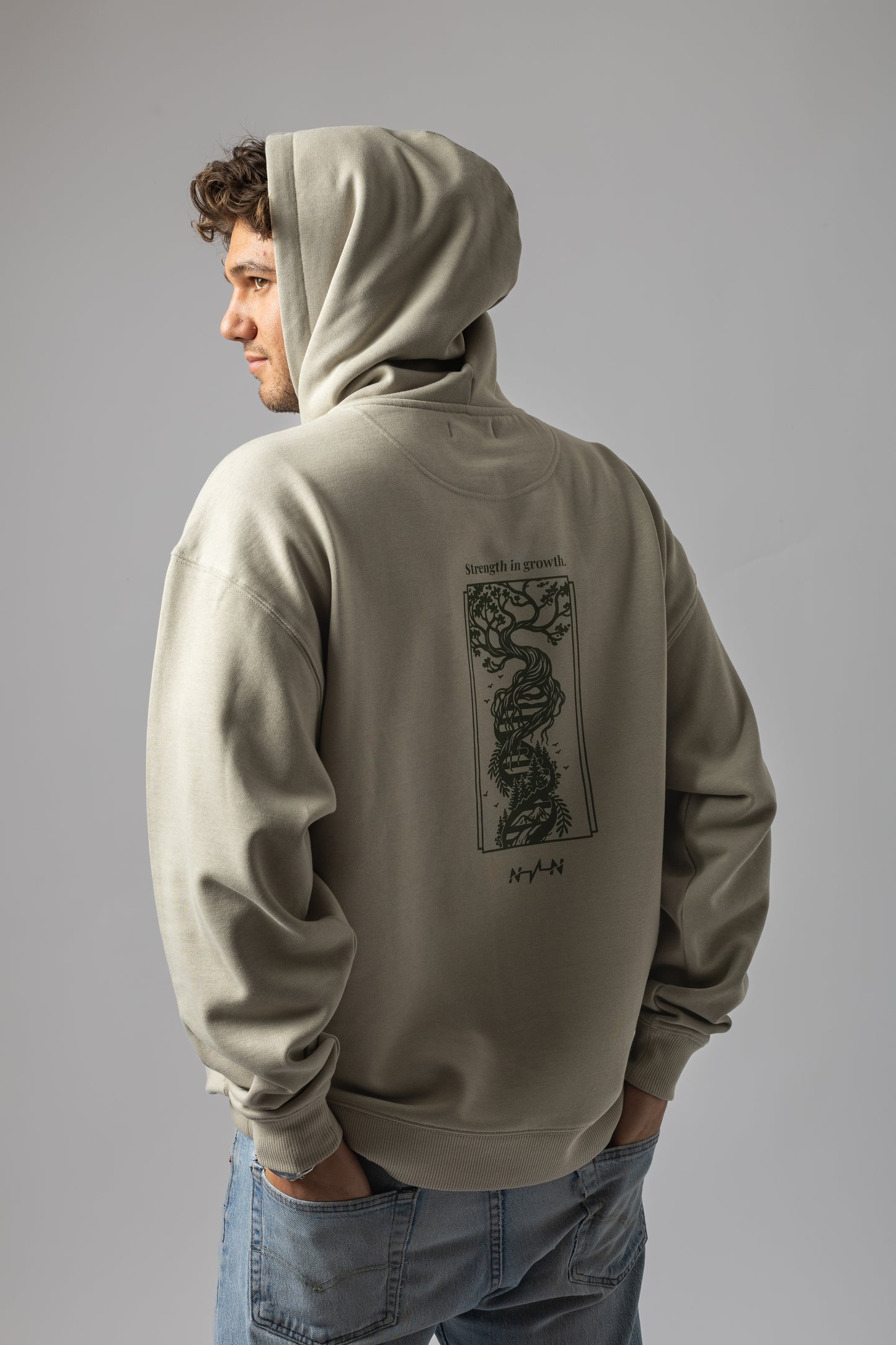 "Growth" Hoodie Stone