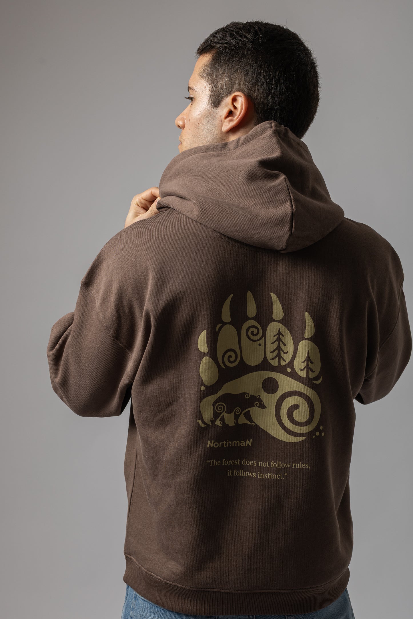 "Instinct" Hoodie Mocha