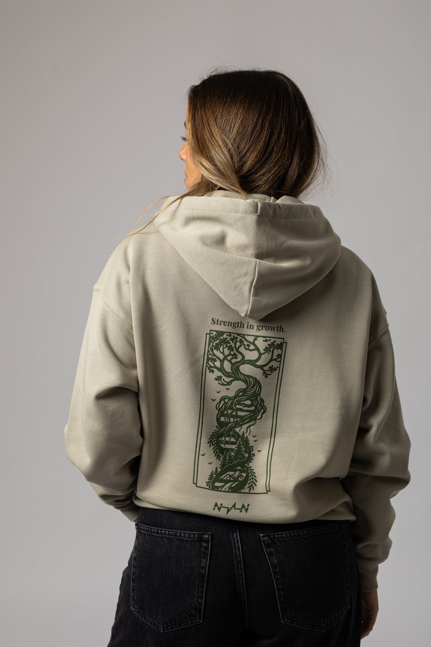 "Growth" Hoodie Stone